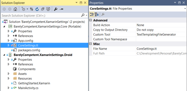 Strongly Typed Settings for Xamarin Android